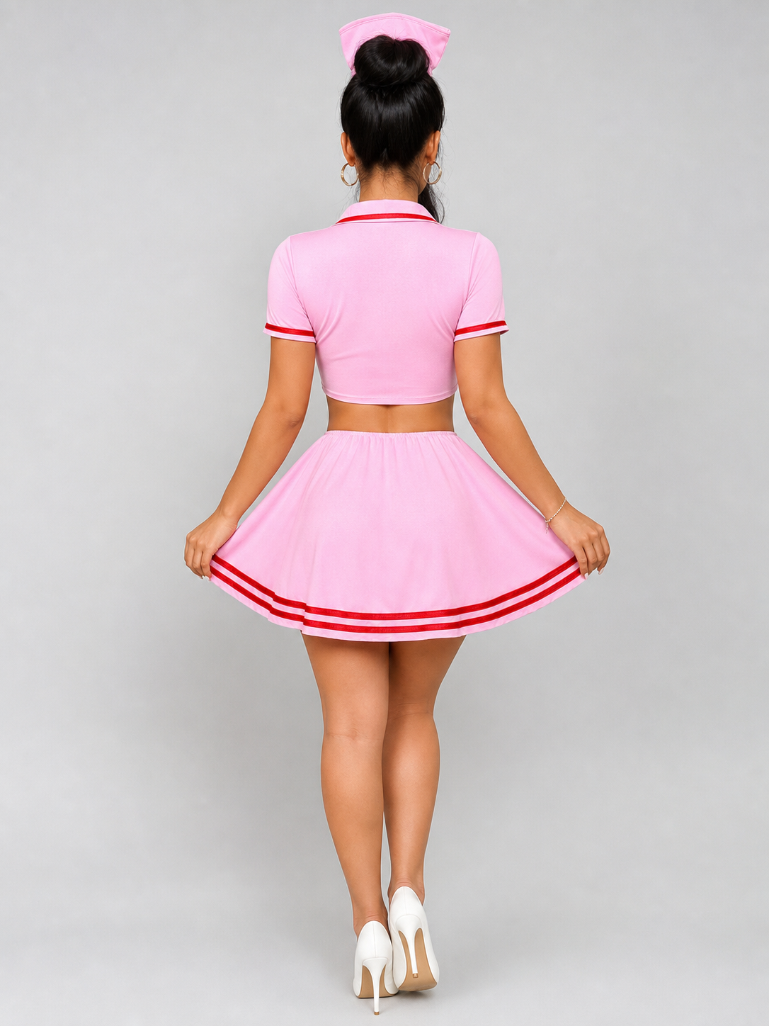 Cosplay Costume, Pink Set with Cap