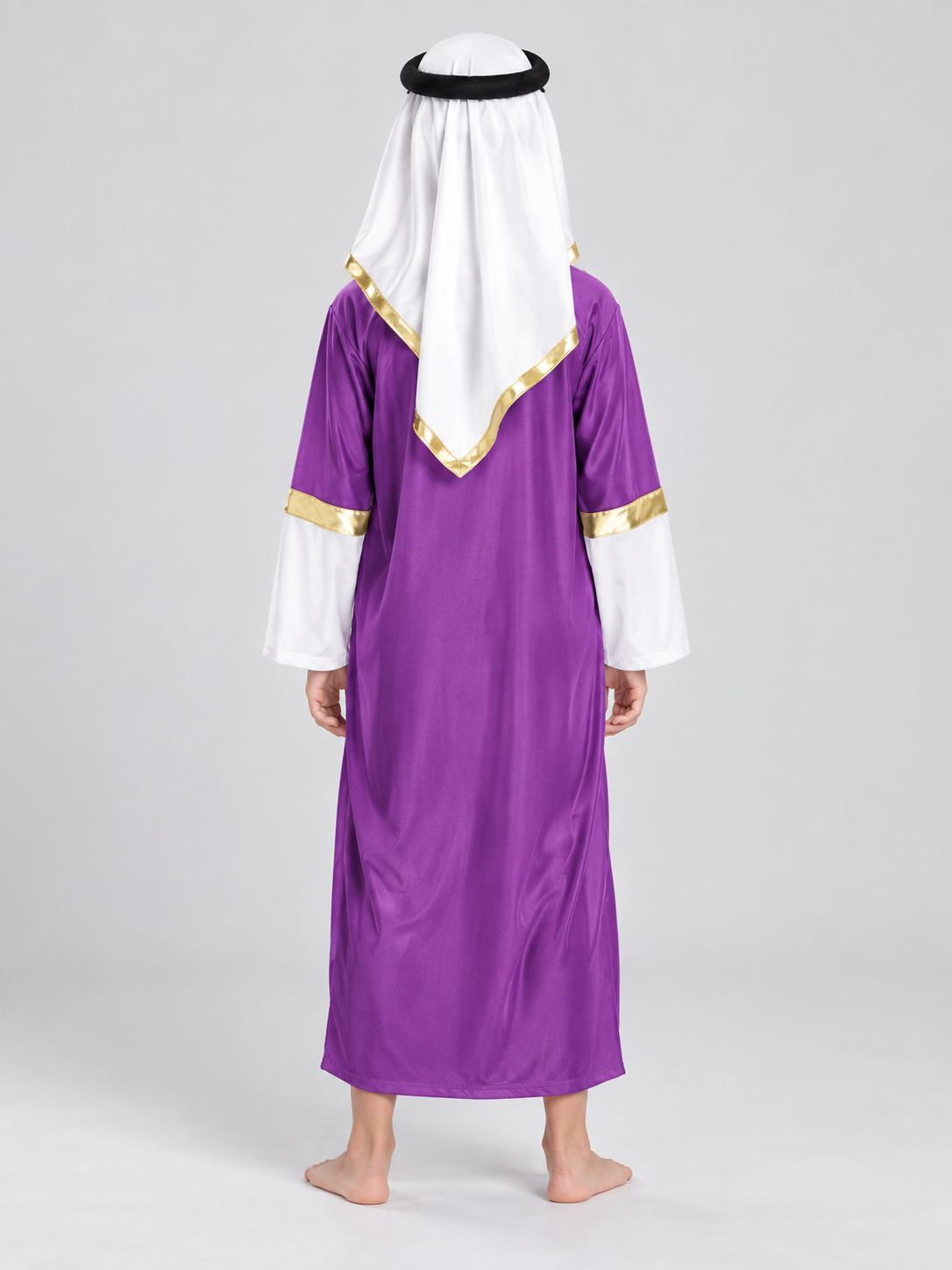 Kids' Oriental Carnival Costume: Robe, Headscarf, Glasses