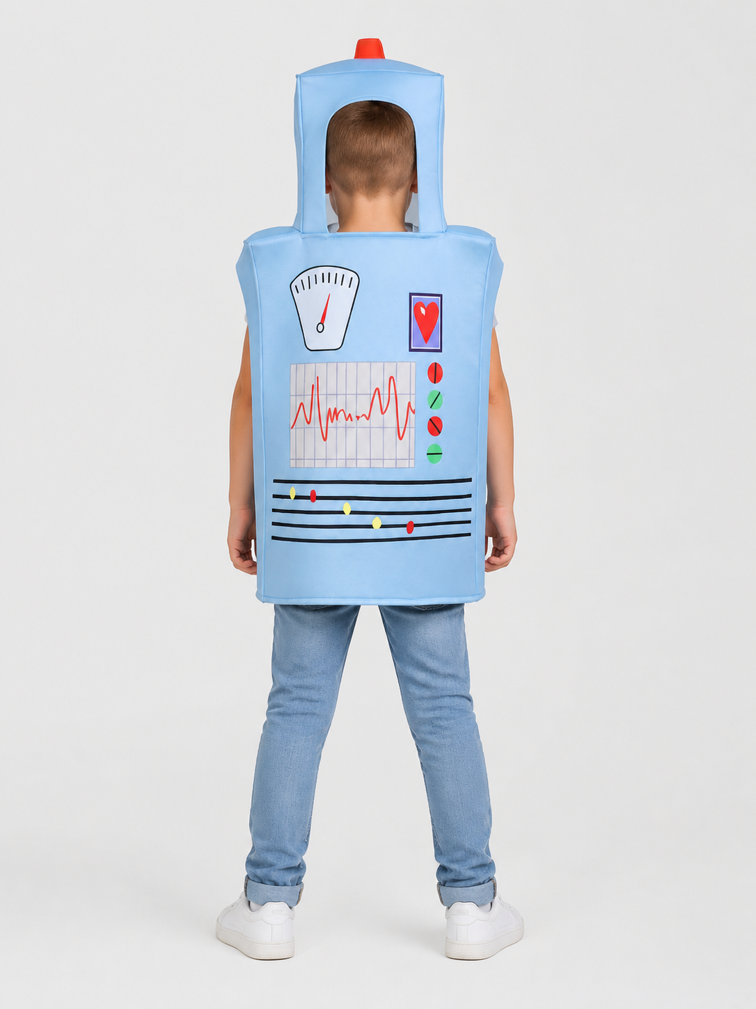 Robot Costume, One-Piece Jumpsuit back view