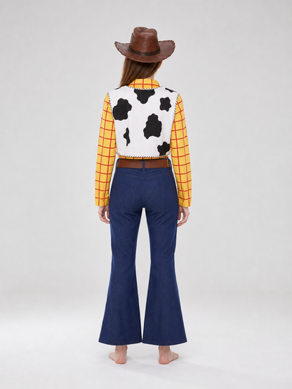 Woody Cosplay Costume with Vest and Hat
