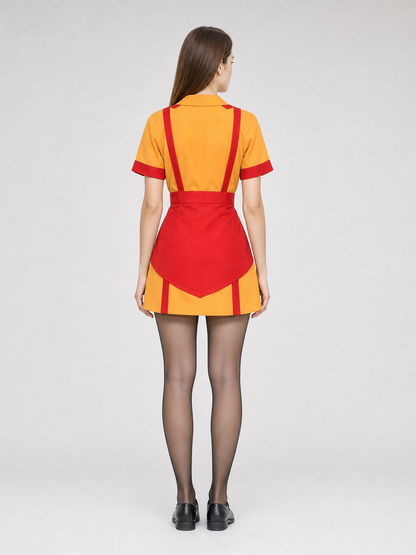 Retro-Style Cosplay Costume with Accessories