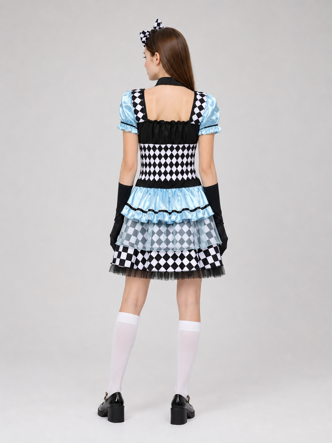 Harlequin Costume with Apron and Accessories