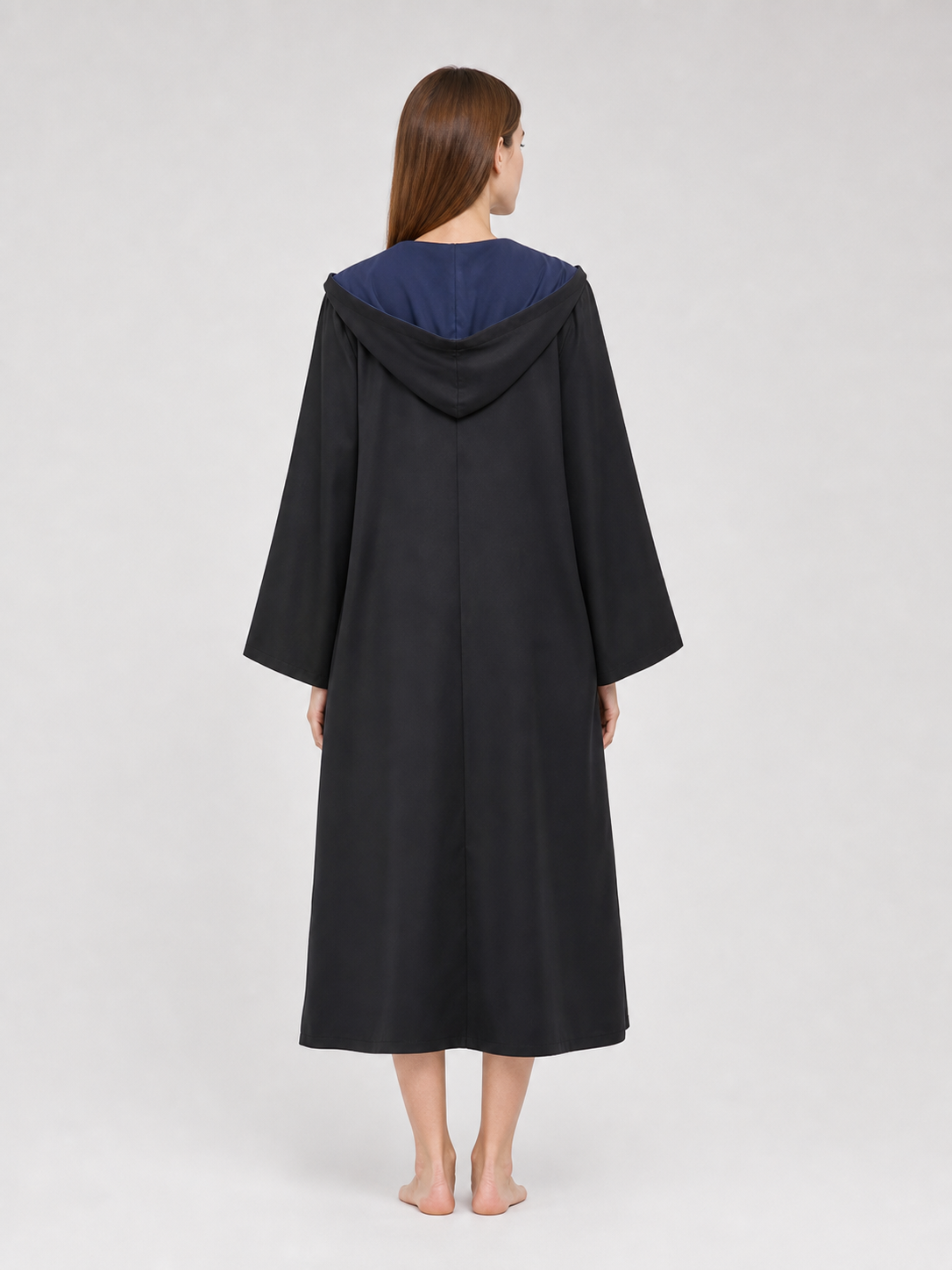 Wizard Robe Costume with Hood and Tie