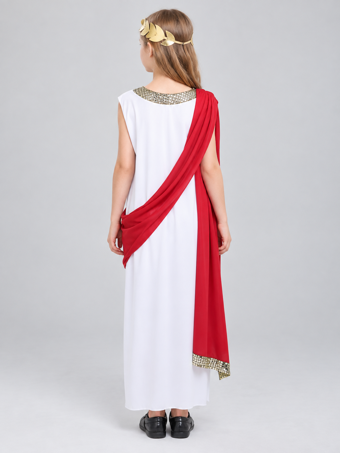 Ancient-Style Tunic Costume with Draping and Headband