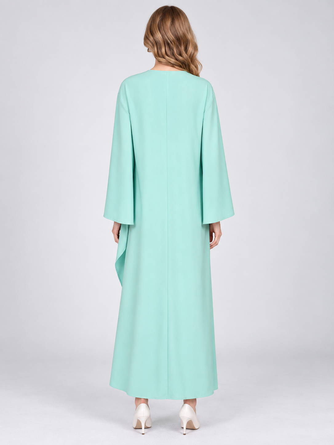 Carnival Costume Dress with Asymmetrical Draping back view