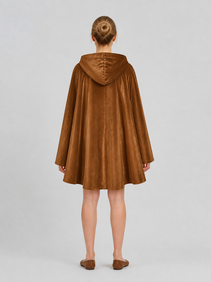 Brown Medieval Hooded Cloak