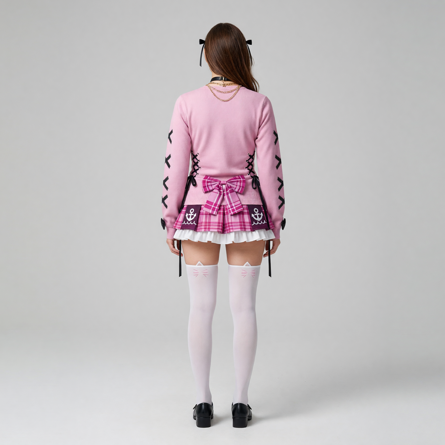 Aqua VTuber Cosplay Set: Sailor Style