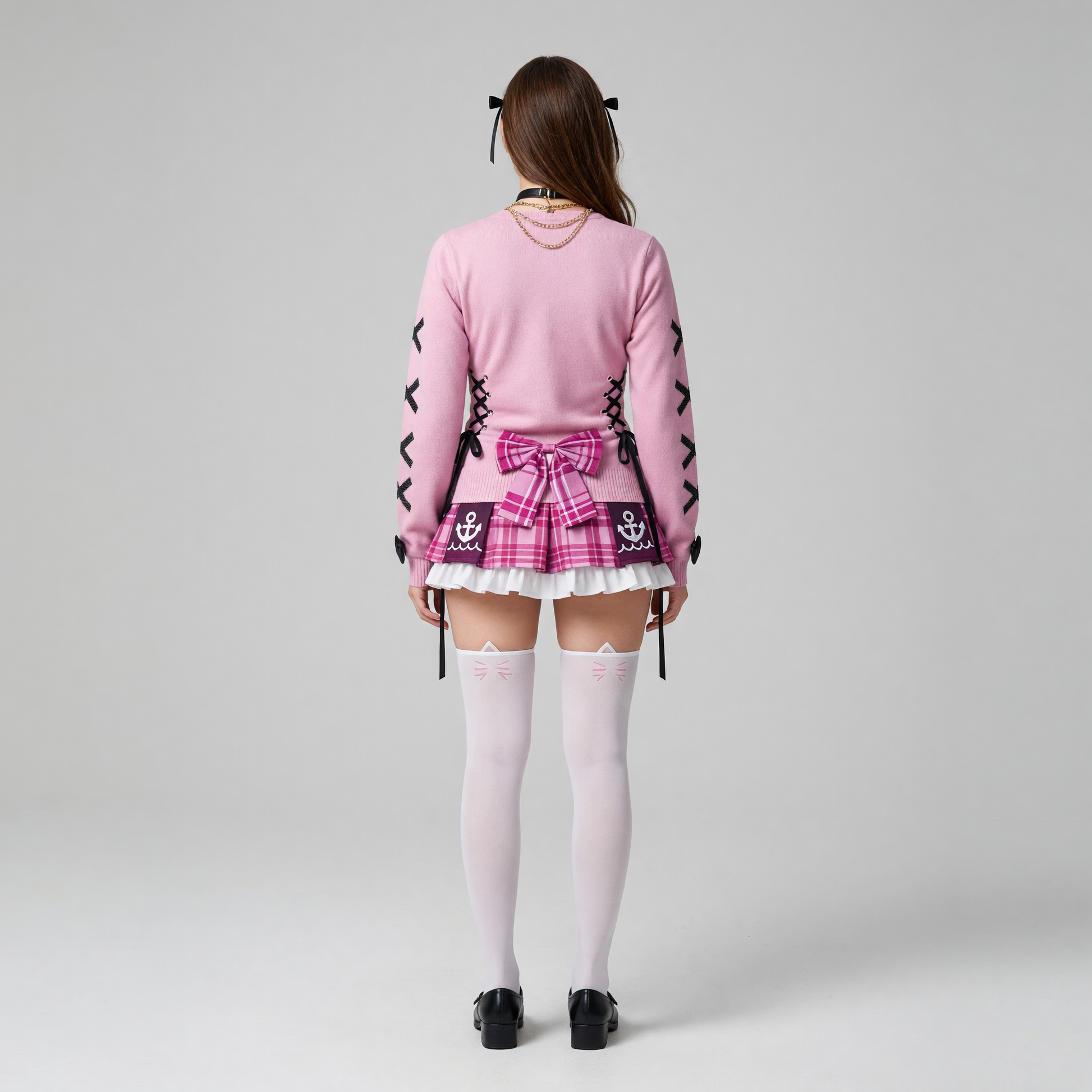 Aqua VTuber Cosplay Set: Sailor Style