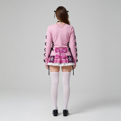 Aqua VTuber Cosplay Set: Sailor Style