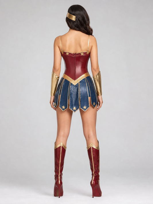 Superhero Costume for Halloween and Cosplay back view