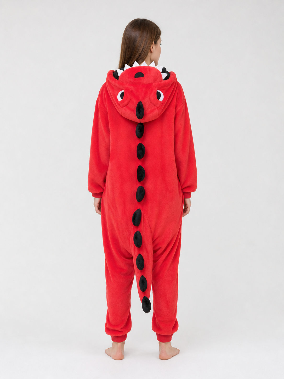 Red Hooded Dinosaur Costume