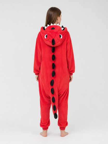 Red Hooded Dinosaur Costume