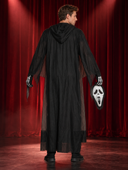 Skeleton Halloween Costume with Mask, 120 cm