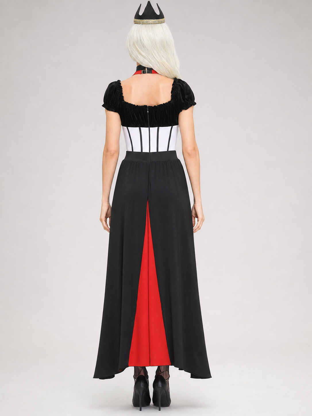 Court-Style Vampire Costume with Crown