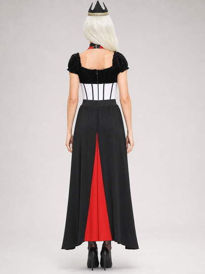 Court-Style Vampire Costume with Crown