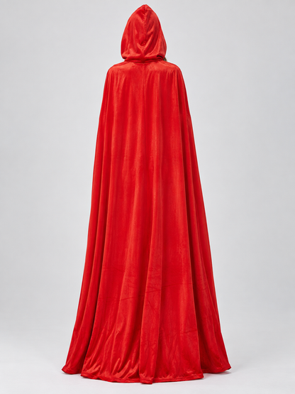 Red Long Hooded Vampire Cape