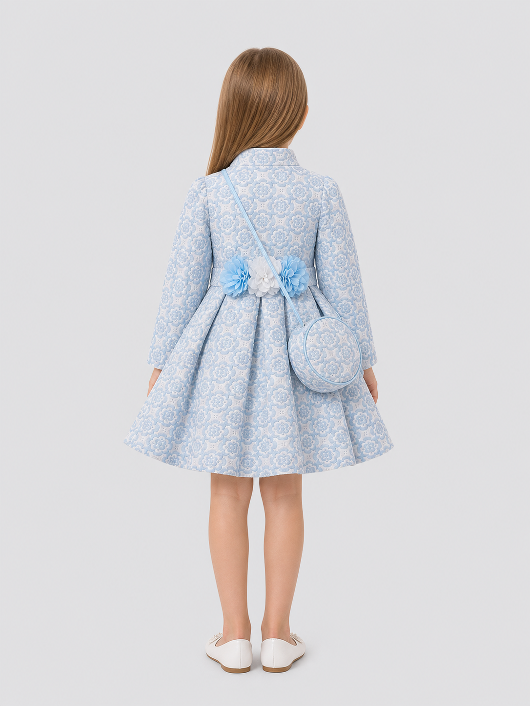 Dressy 3-Piece Set: Jacket, Skirt, and Handbag