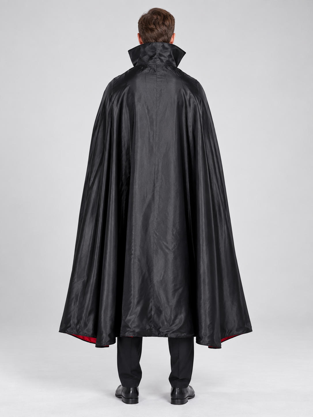 Vampire-Style Costume with Cape back view