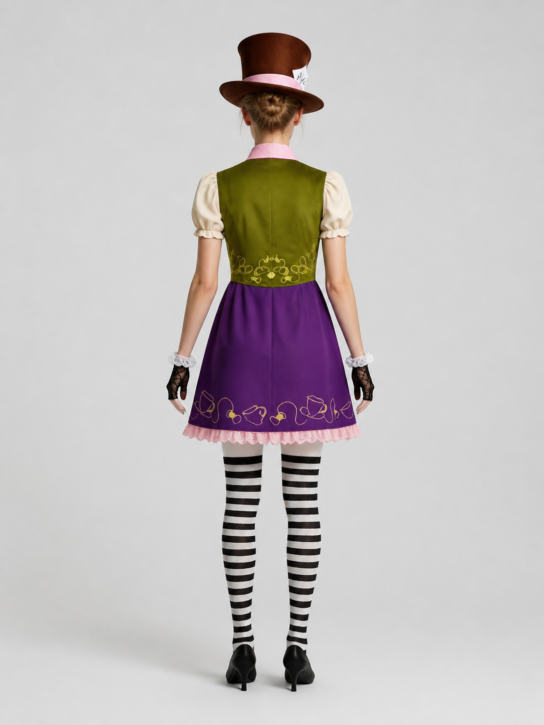 Mad Hatter Costume from Alice in Wonderland back view