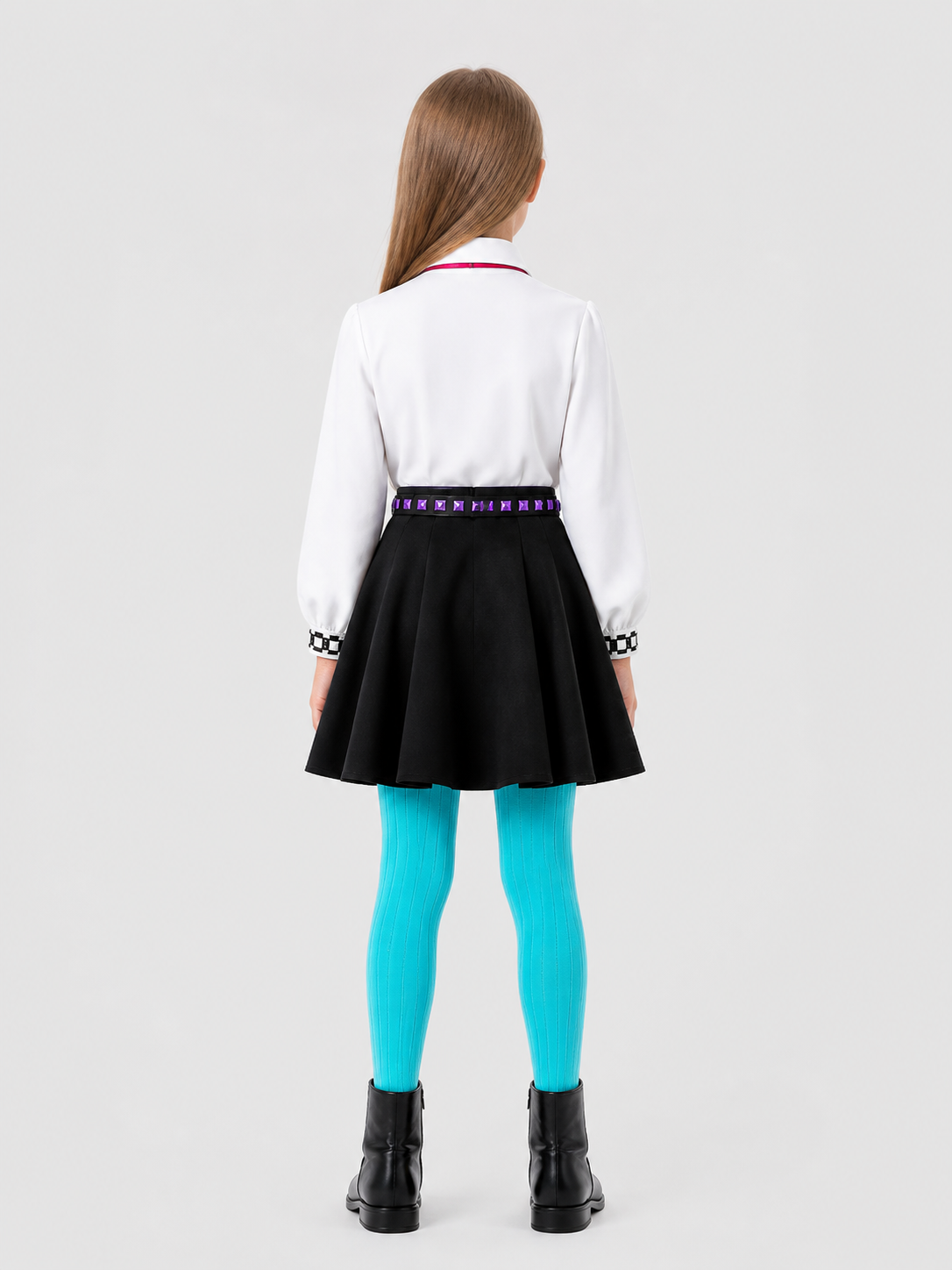 Billy Cosplay Costume, School Style, 4 Pieces back view