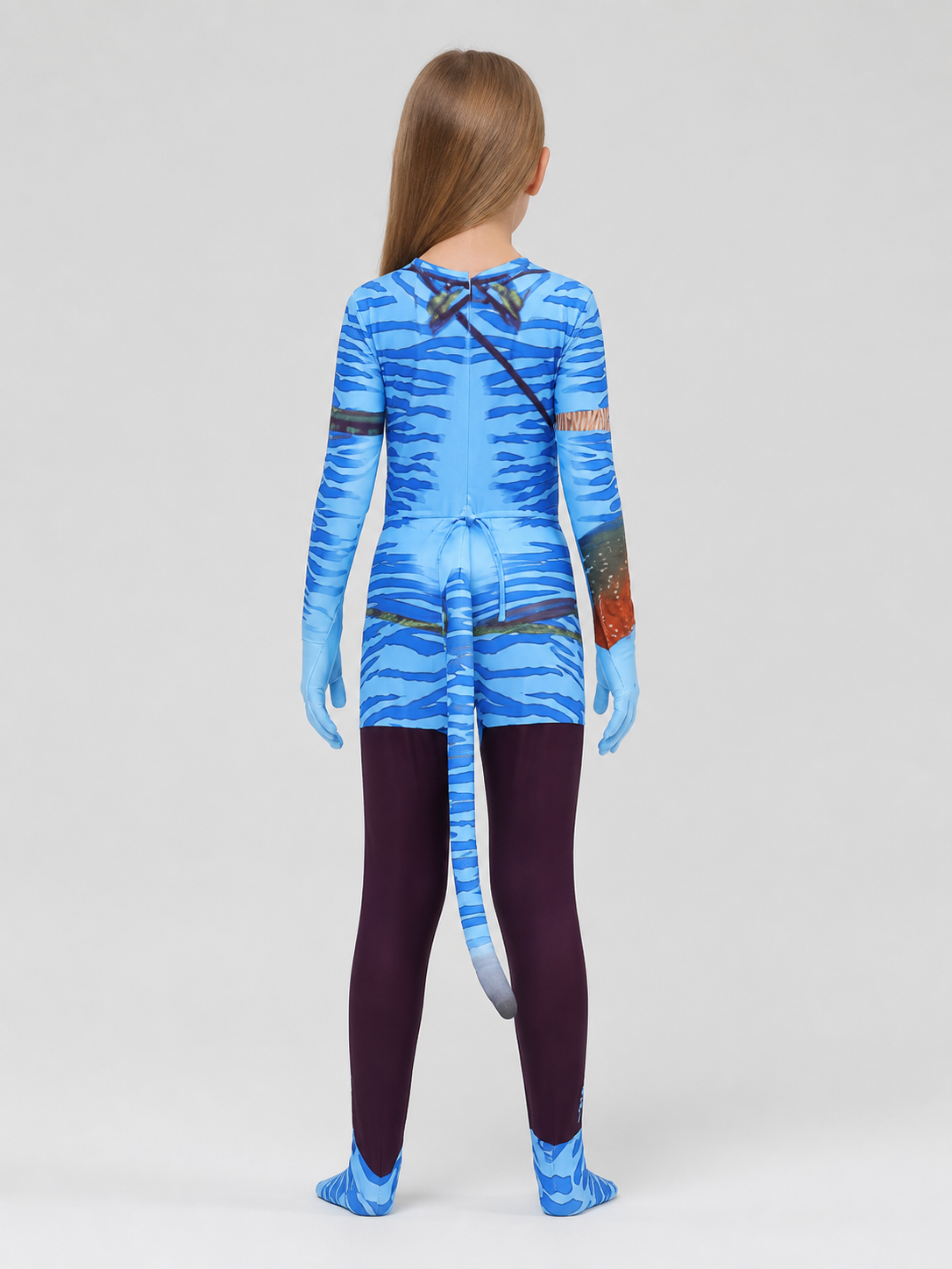 Avatar 3 Cosplay Costume, Children's Jumpsuit with Tail