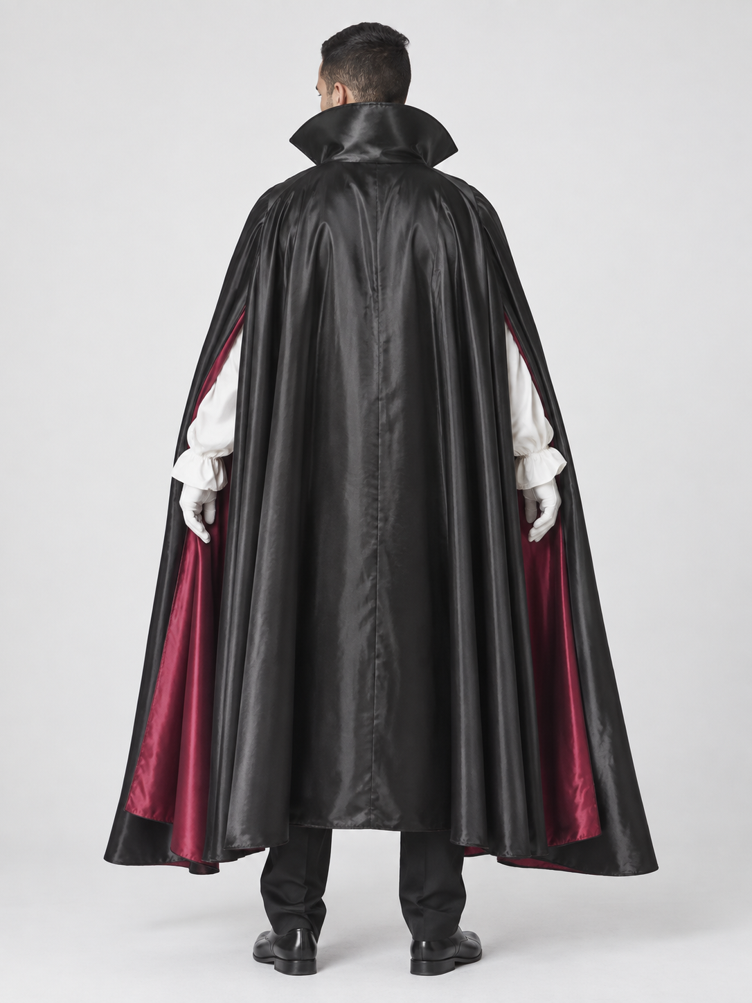 Vampire Carnival Costume with Cape, Vest, and Gloves
