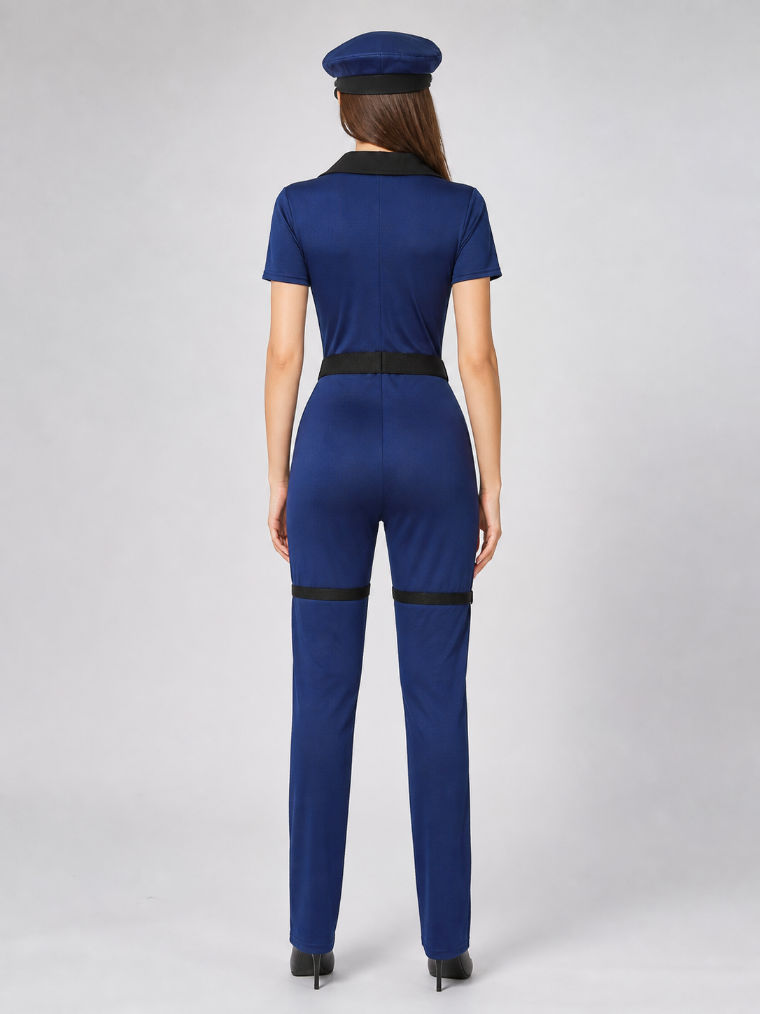 Police Costume for Cosplay, Jumpsuit and Hat