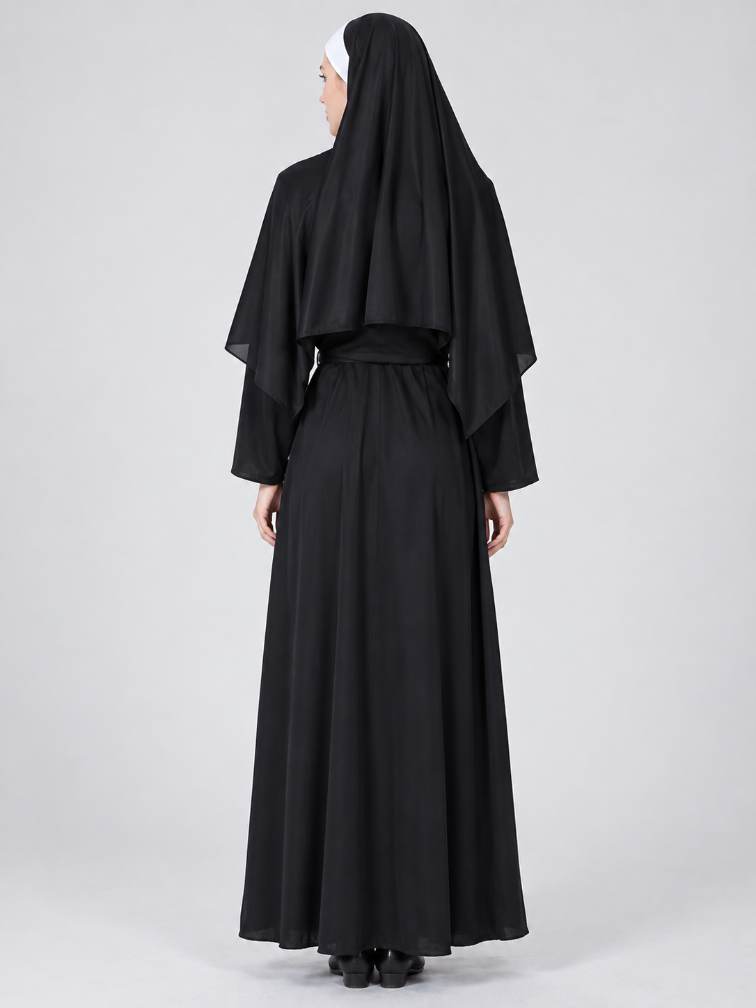 Nun Costume with Cape and White Insert