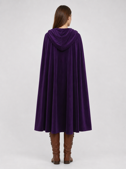 Purple Costume Cloak with Hood