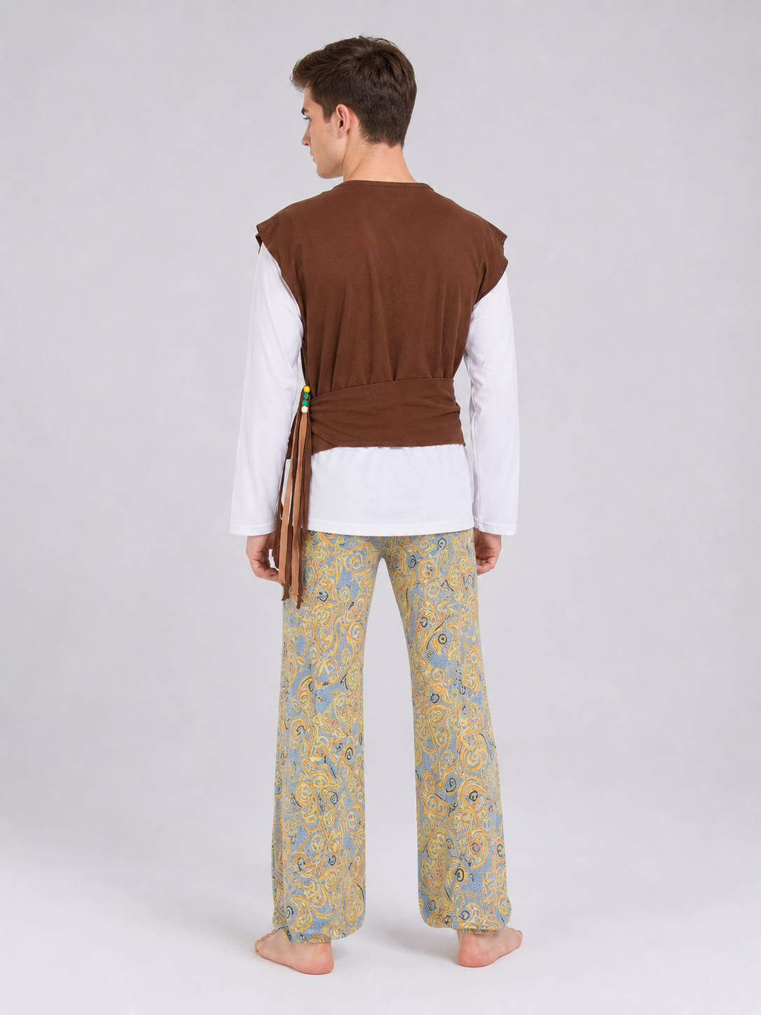 Boho Carnival Costume with Wide-Leg Pants