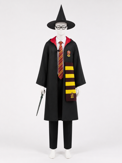 Harry Potter Hooded Robe for Cosplay and Performances back view