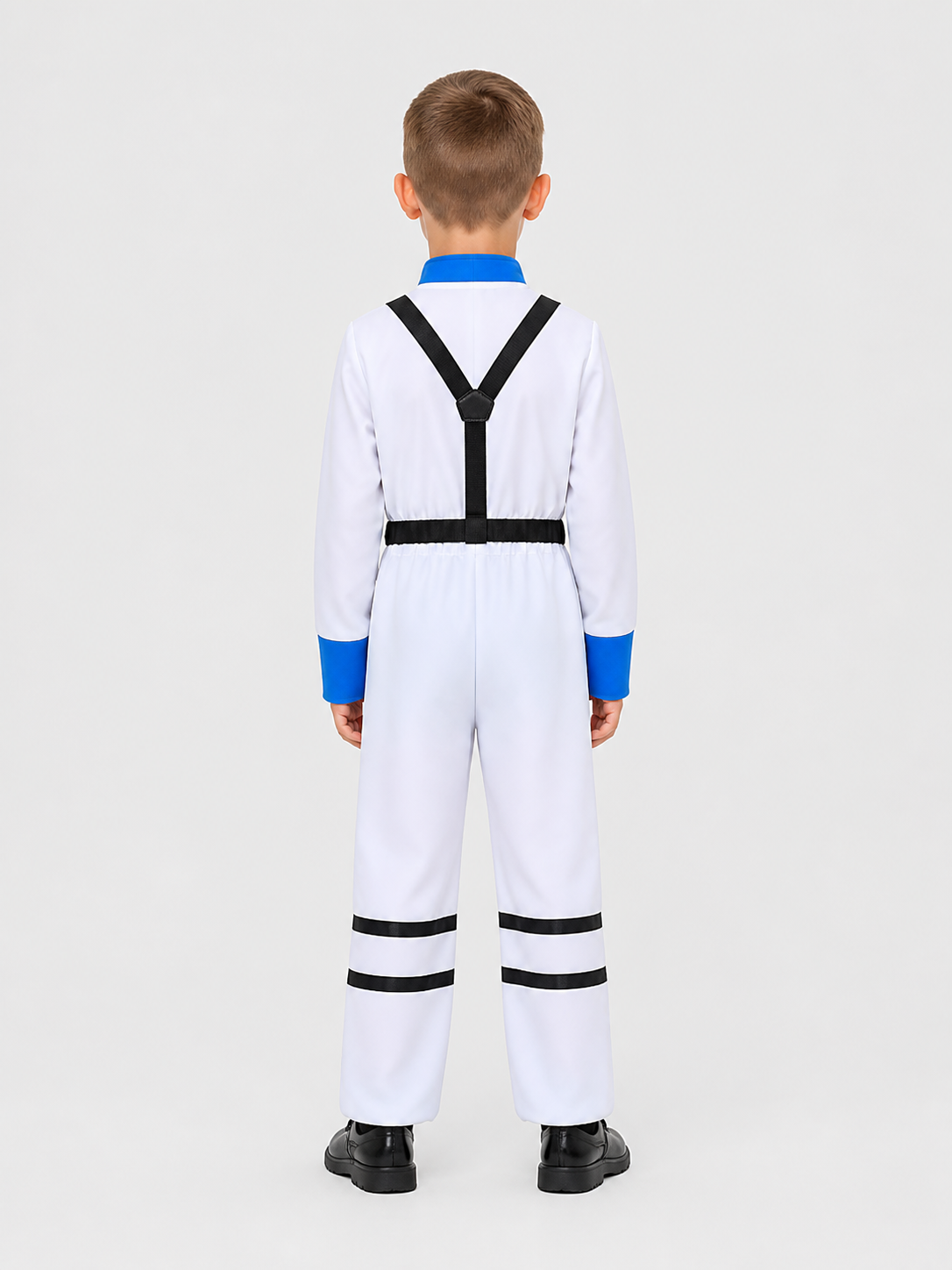 Astronaut Costume, White Cosplay Jumpsuit back view
