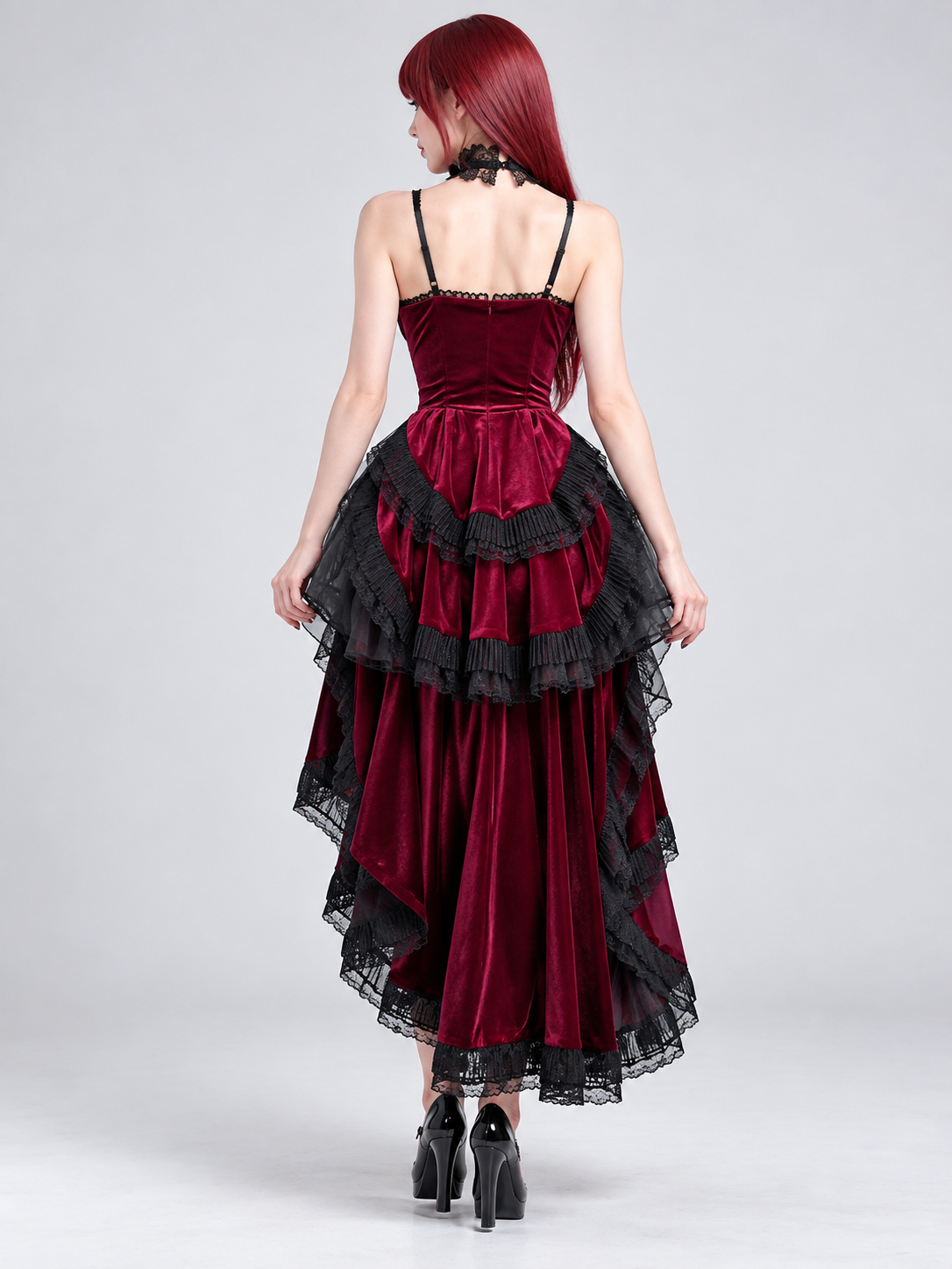 Red Gothic Halloween Dress