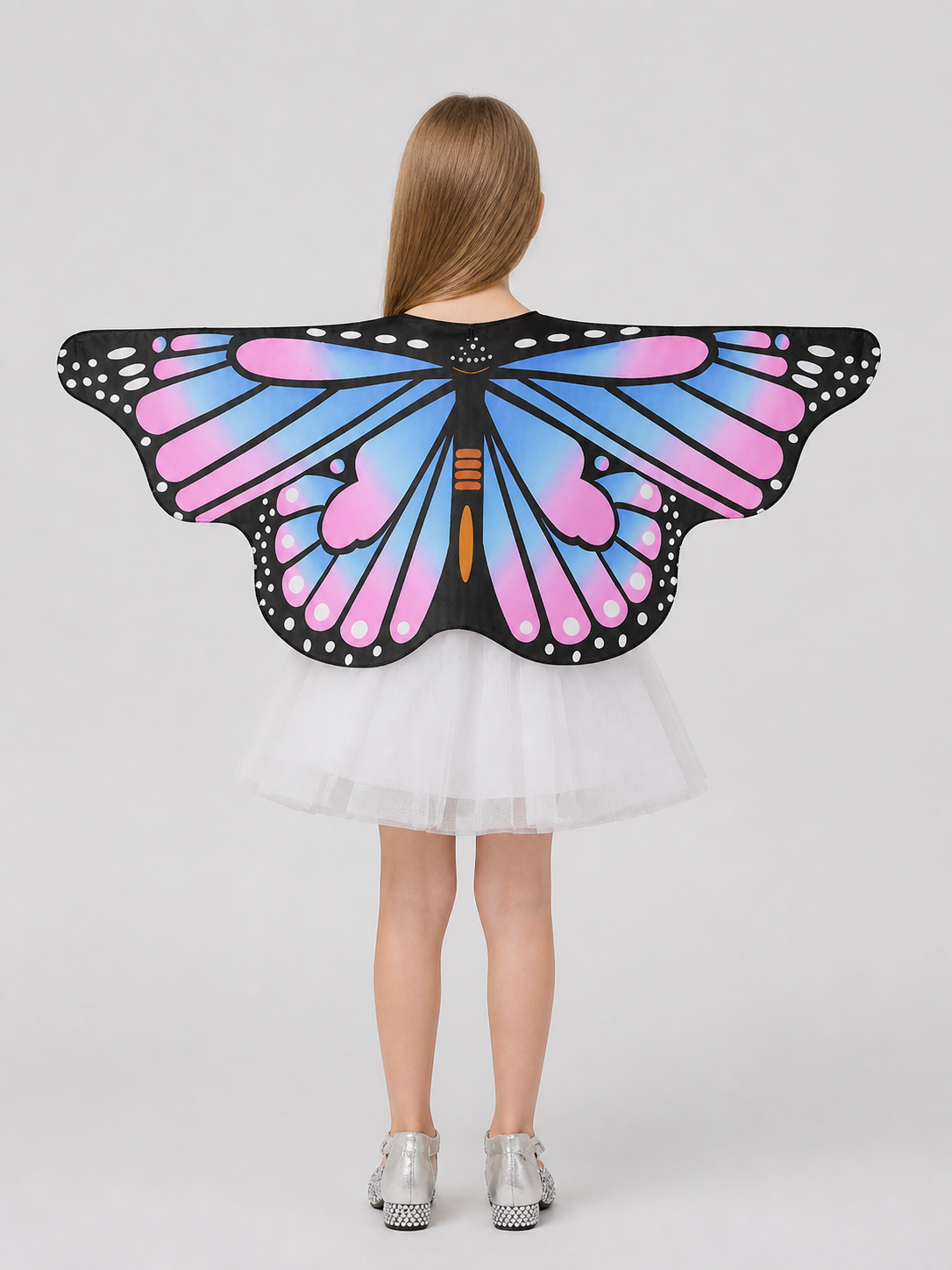 Printed Butterfly Cape for Children for Halloween back view