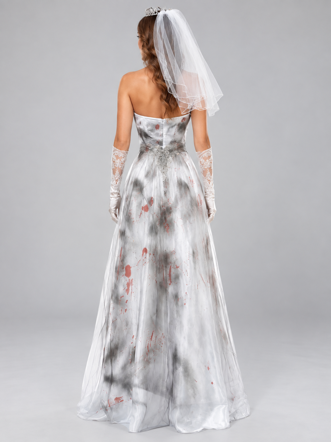 Ghost Halloween Costume with Crown