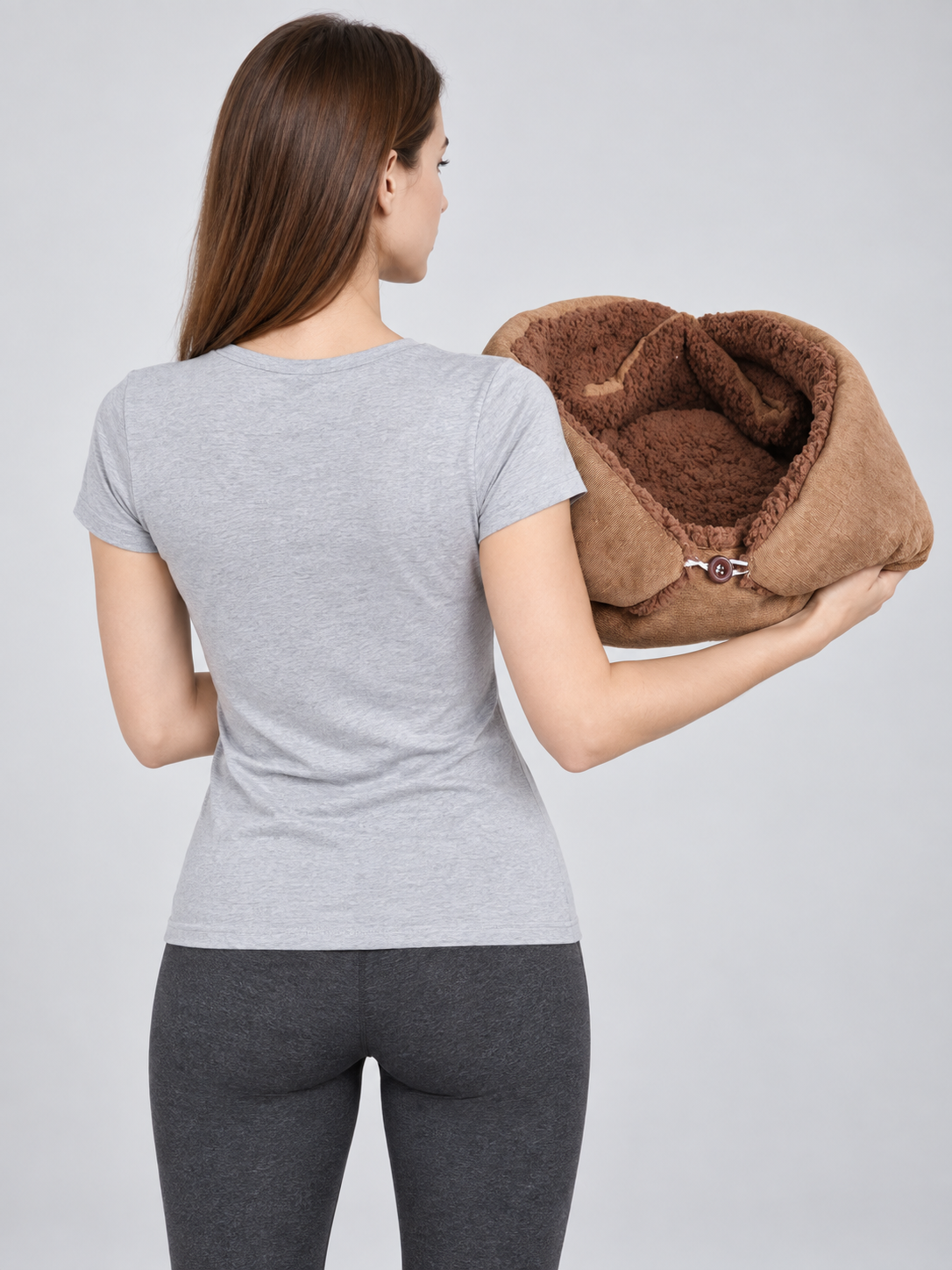 Folding Mat Bed for Pets back view