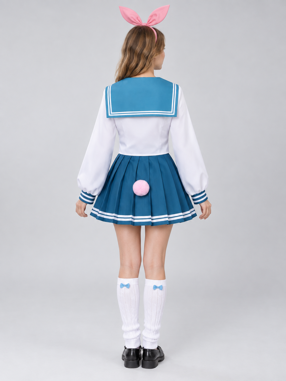 Sailor-Style Cosplay Costume with Bunny Ears