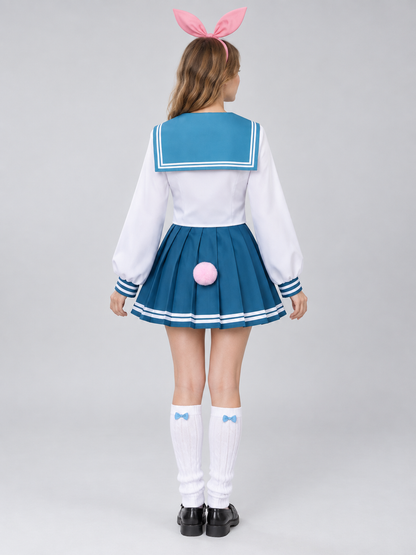 Sailor-Style Cosplay Costume with Bunny Ears