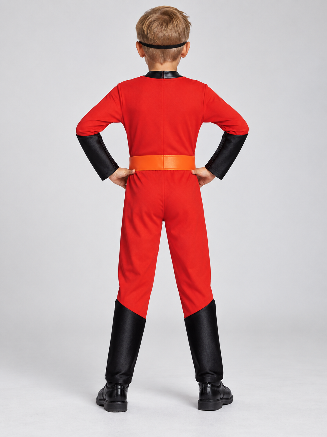 Kids' Superhero Carnival Costume, Red, with Mask