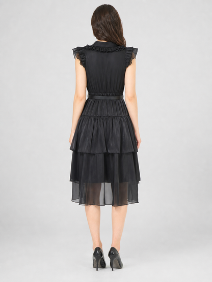 Wednesday Addams Cosplay Dress, Punk Style