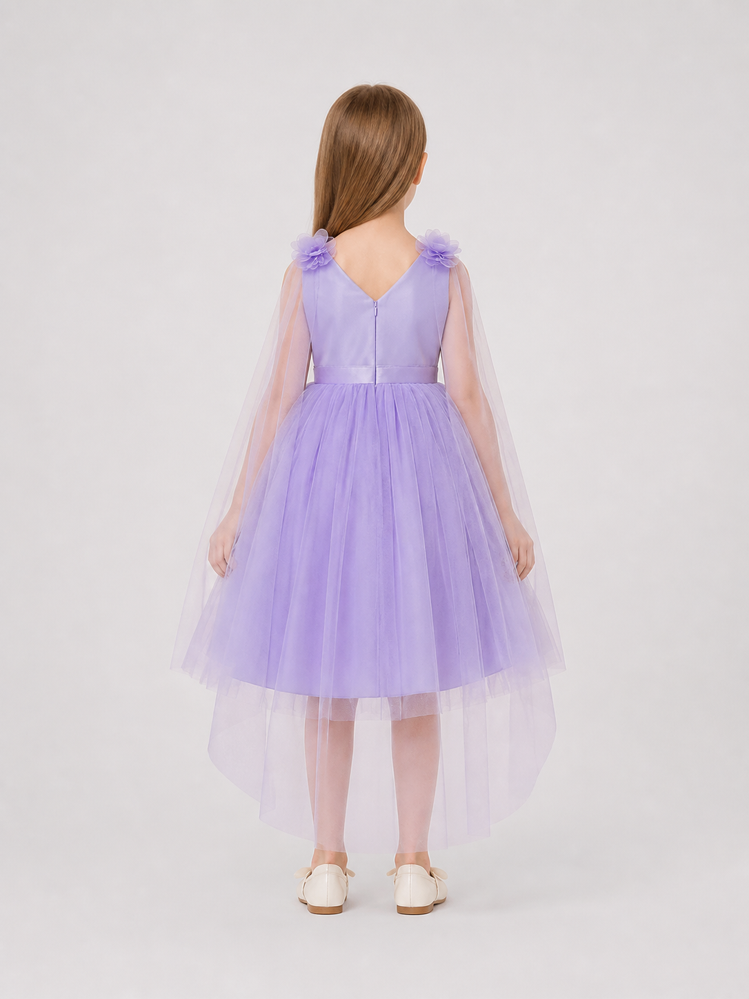 Light Purple Princess Dress with Embroidery