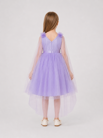 Light Purple Princess Dress with Embroidery