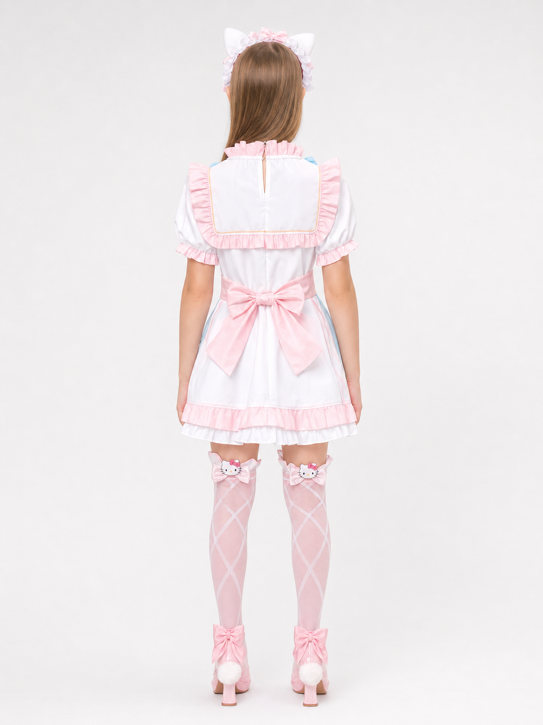 Emma Woods Hello Kitty Cosplay Costume with Accessories