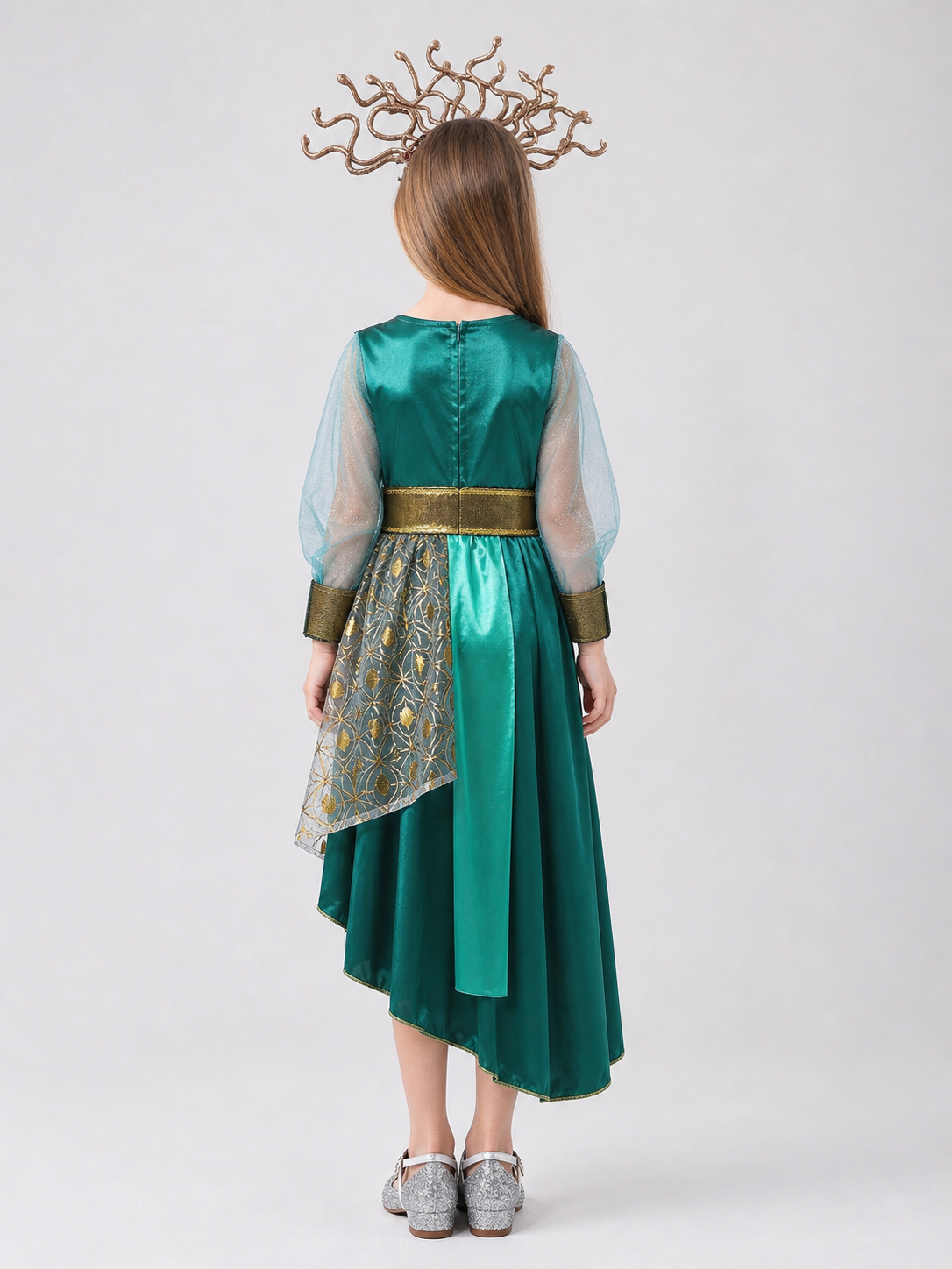 Medusa costume dress with headpiece for parties