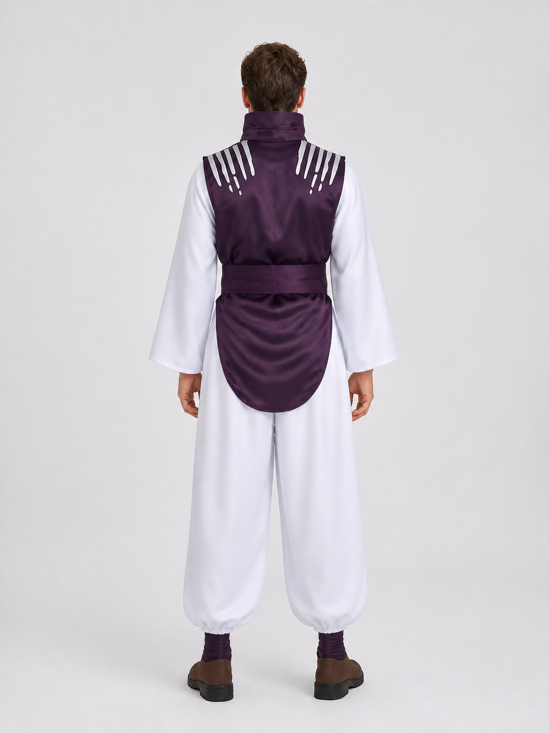 Jujutsu Kaisen Choso Cosplay Costume, Purple Vest and Pants back view