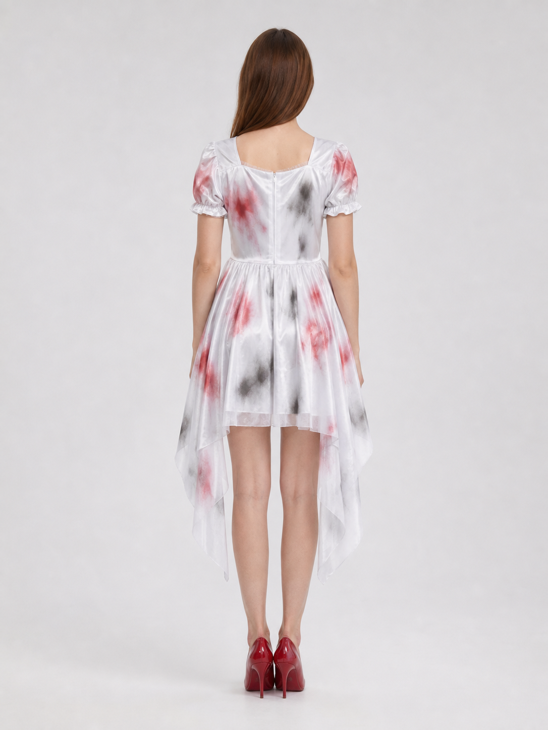 Carnival Dress with Blood Effect and Train back view