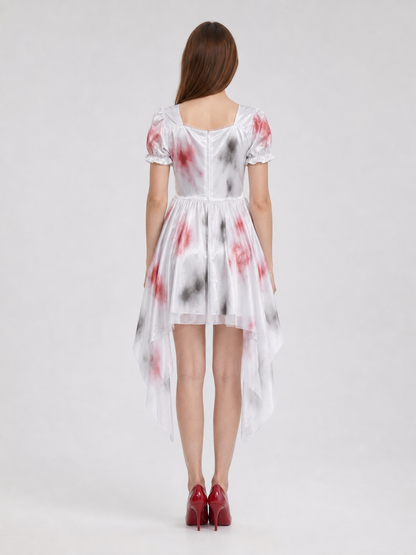 Carnival Dress with Blood Effect and Train back view