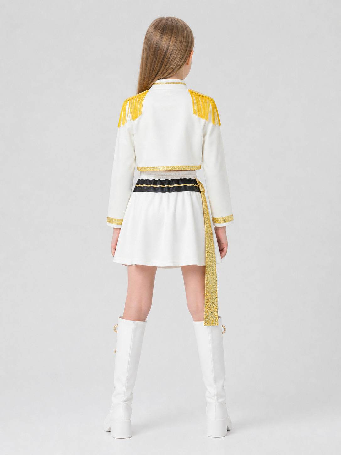 Children’s Stage Costume with Sequins and Fringe back view