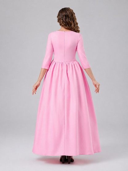 Dress with a Black Insert and Front Lacing back view