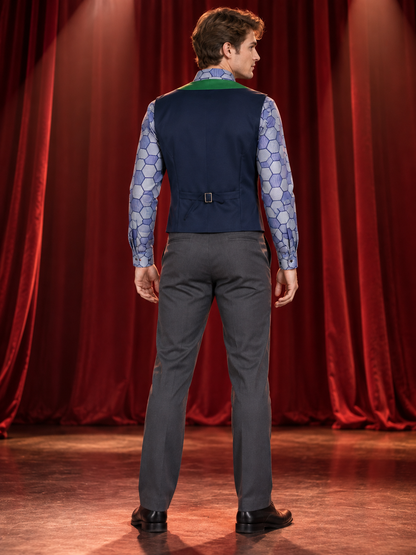 Cosplay Costume with Green Vest, Shirt, and Tie